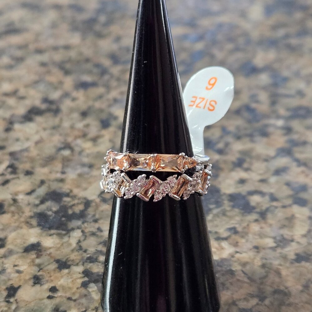 Bomb Party RBP5960 "Wishing for Sparkle" Smokey Topaz Cubic Zirconia Sz 6